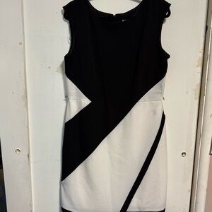 Elegant Black and White Women's Dress
